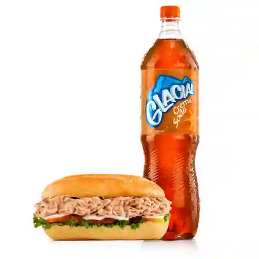 Combo sándwich atún supremo + crema soda