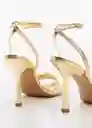 Sandalias Noto1 Mujer Oro Talla 38 Mango