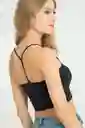 Top Khesia Color Negro Talla S Ragged