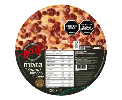 Piccolo Pizza de Carnes Congelada
