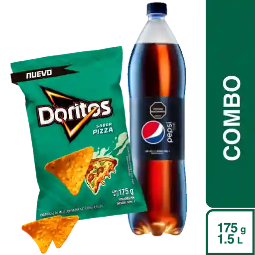 Combo Snack Doritos Pizza 175 g + Pepsi Cero 1 5L