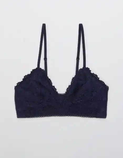 American Eagle Bralette Encaje Picnic Naval Talla S