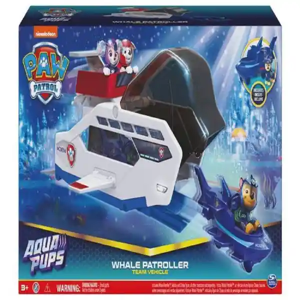 Spin Master Juguete Vehículo Paw Patrol Whale Lujo