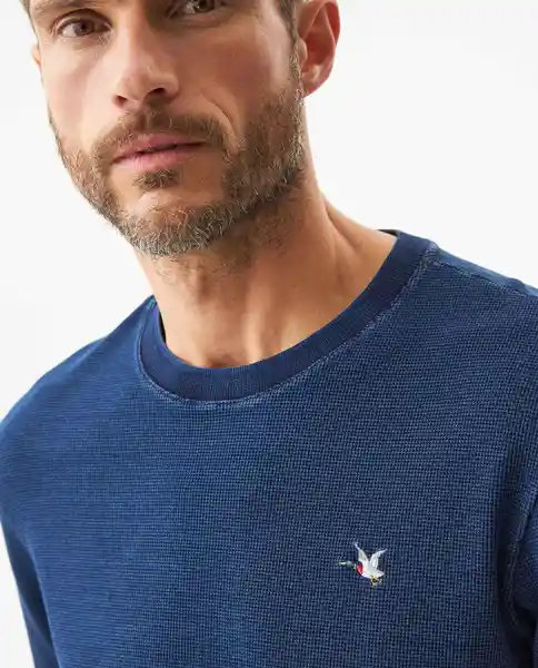 Camiseta Denim Tee Azul Medianoche Ultraoscuro S Chevignon