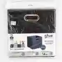 5Five Caja Plegable Gris Velvet 160382A