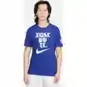 Nike Camiseta Dri-Fit Tee Gfx 1 Para Hombre Azul Talla L