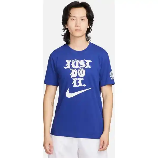 Nike Camiseta Dri-Fit Tee Gfx 1 Para Hombre Azul Talla L