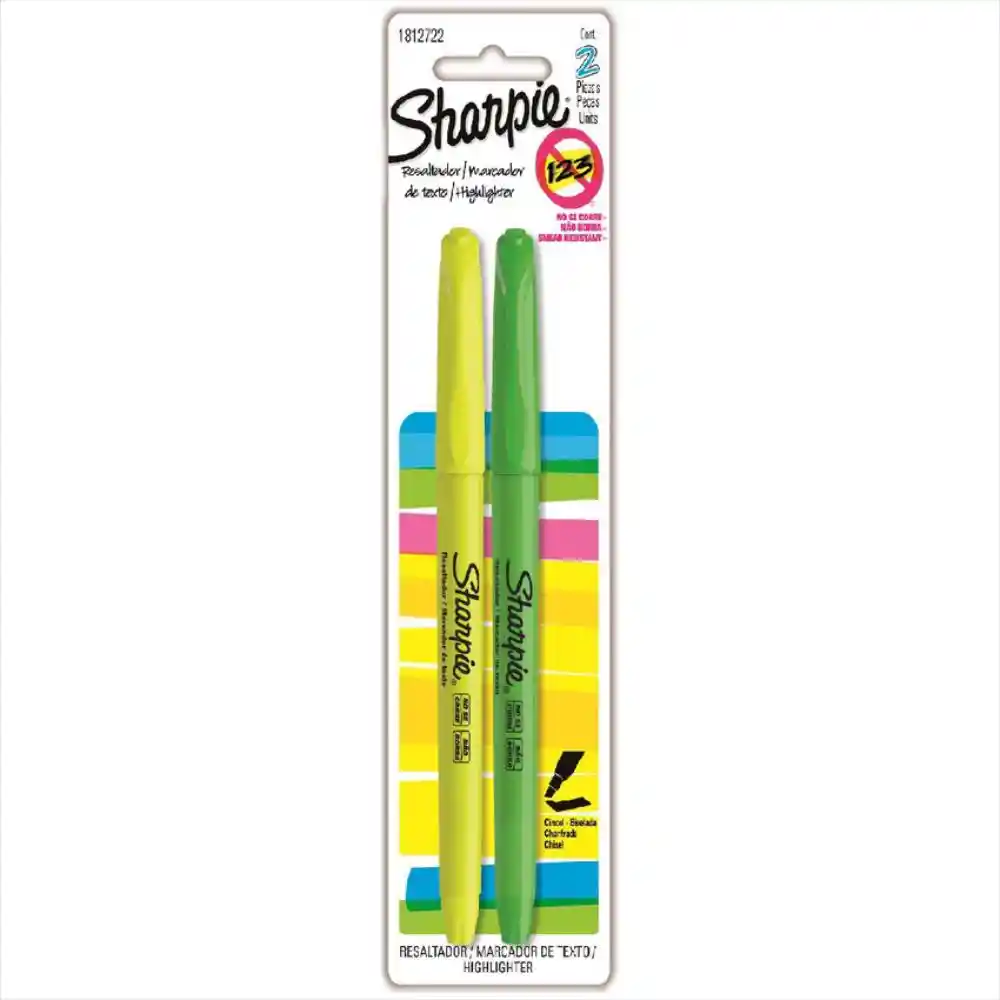 Sharpie Resaltador Permanente Punta Biselada