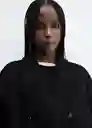 Abrigo Gauguin Negro Talla 18 Mujer Mango