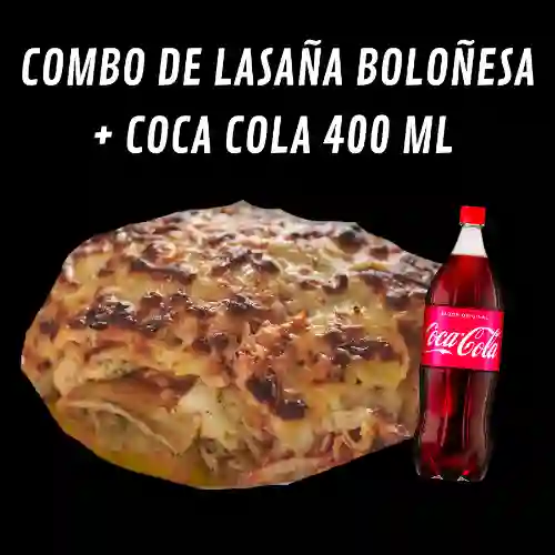 Lasagna Bolognesa + Coca Cola 400 ml