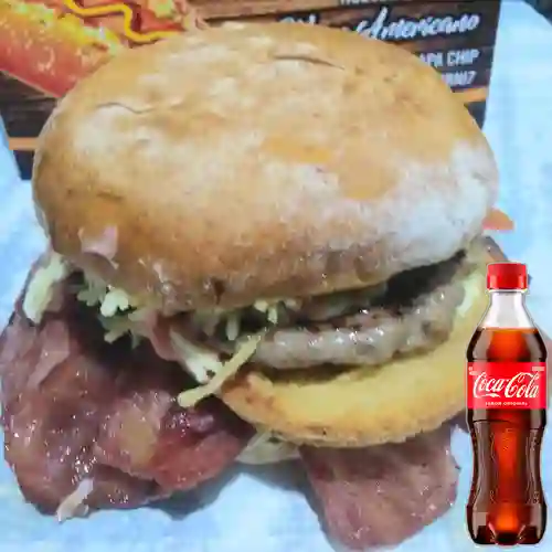 Combo Hamburguesa Mixta + Coca Cola Original 400 ml