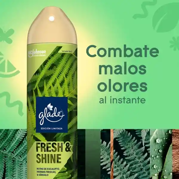 Glade Aerosol Edición Limitada Fresh & Shine 