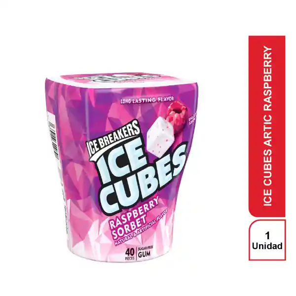 Ice Breakers Chicle Ice Cubes Raspberry