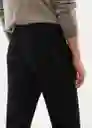 Pantalón Bologna Negro Talla 42 Hombre Mango