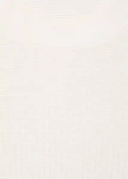 Camiseta Tricot Fluid Off White Talla M Hombre Mango