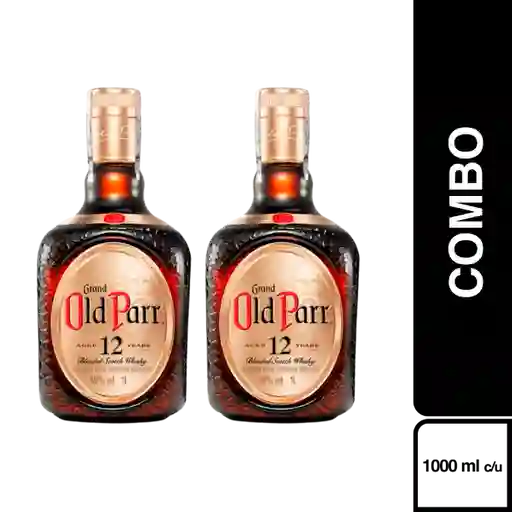 2 x Grand Old Parr Whisky 12 Años 1000 mL