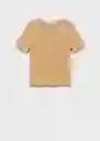 Saco Jersey Dorae Camel Talla XS Mujer Mango