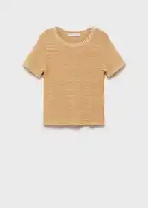 Saco Jersey Dorae Camel Talla XS Mujer Mango