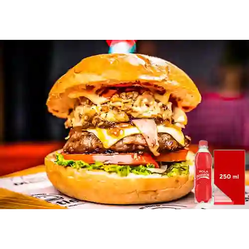 Combo Hamburguesa Mixta + Kola Postobon 250 ml