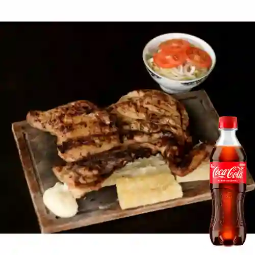 Medio Pollo Arabe Papa Cocida +Cocacola Org 400ml