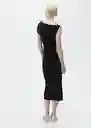Vestido Juli Negro Talla XS Mujer Mango