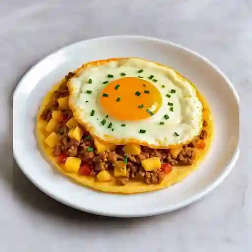 Arepa de huevo trifasica