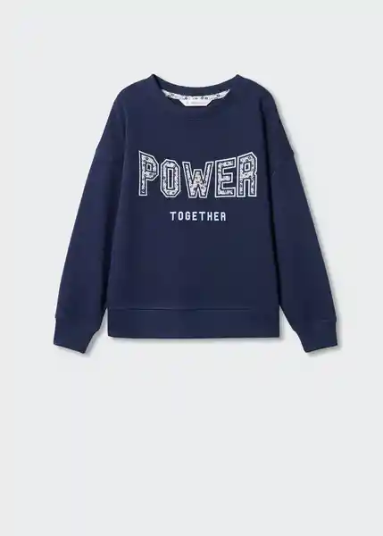 Buzo Sudadera Power Navy Talla 06 Niñas Mango