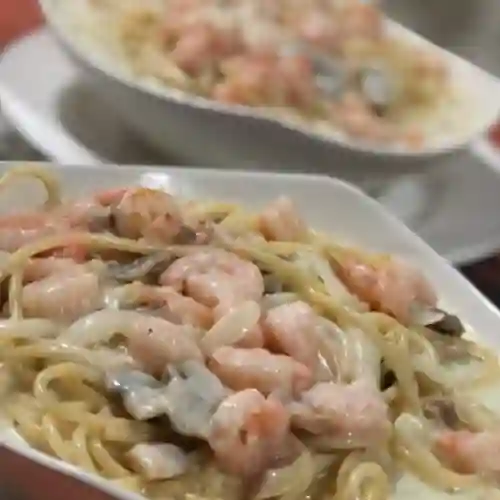 Pastas con Camarones