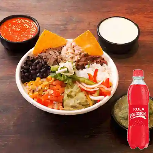 Combo Tazón de 2 Carnes + Kola Postobón 400 ml