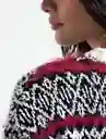  Saco Tejido Plaza Mujer Crudo Pretenido Talla M Naf-Naf 
