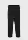 Pantalón Boreal Negro Talla 38 Mujer Mango