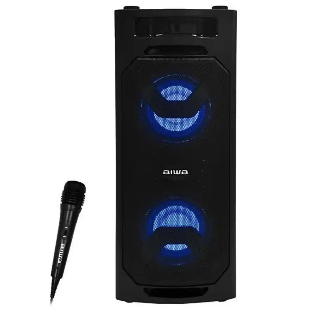 sistema de audio Aiwa bt fm negro awpok5