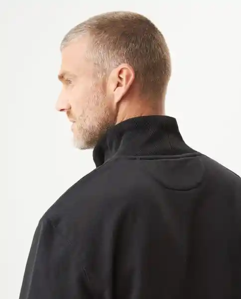Buzo Half Knob Negro Sombrío Ultraoscuro Talla M Chevignon