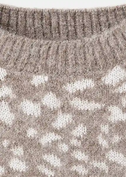 Saco Jersey Pitiusa Beige Talla M Mujer Mango