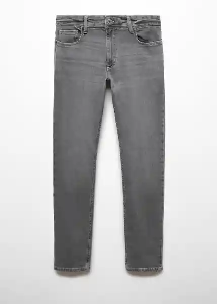 Jean Janl Tejano Gris Talla 38 Hombre Mango