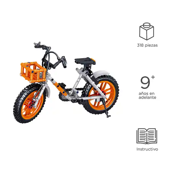 Set de Construcción de Bicicletas Naranja Miniso