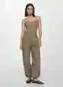 Mono Boston Khaki Talla S Mujer Mango