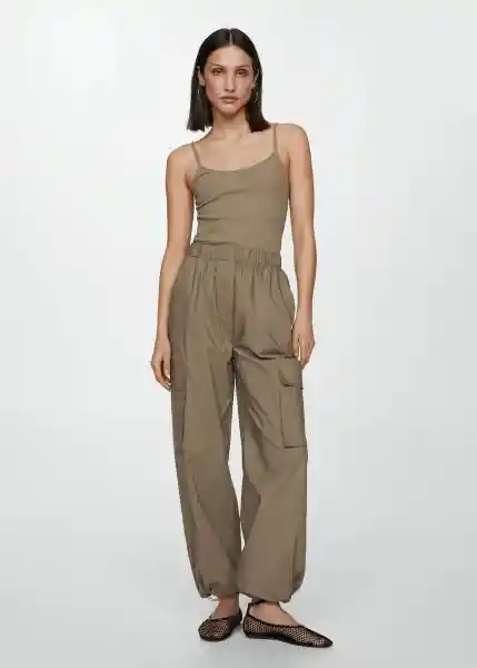 Mono Boston Khaki Talla S Mujer Mango