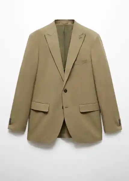 Blazer Americana Amalfip Khaki Talla 54 Hombre Mango