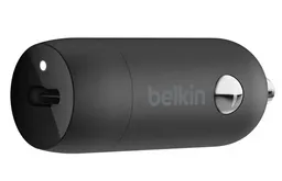 Belkin Cargador Carro Con Cable Usb-C a Lightning  +  Usb-A 20W