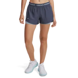 Under Armour Pantaloneta Play Up 2-In-1 Mujer Gris T LG