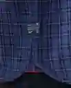 Camiseta Plaid Azul Dark Ultra Oscuro T. M Chevignon