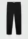 Pantalón AAron Negro Talla 46 Hombre Mango