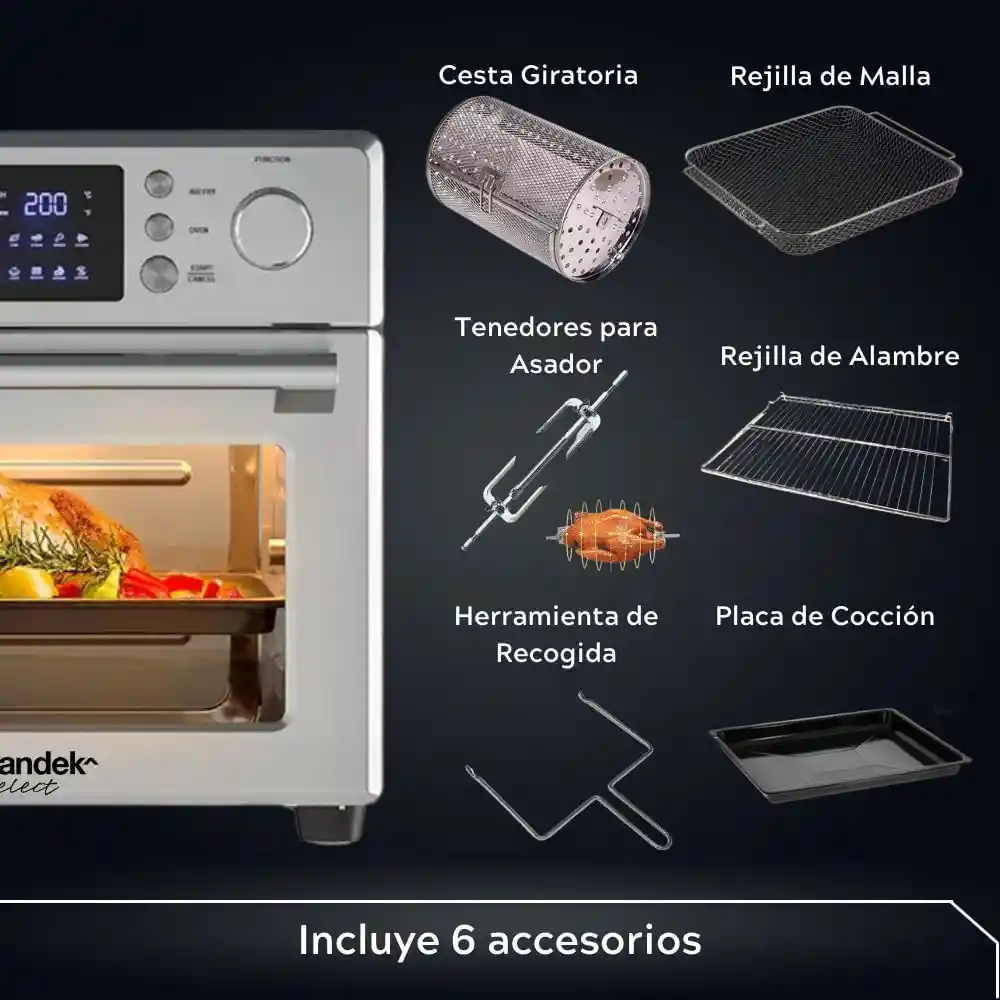 Horno Multifunción Inoxidable de 25 L 308 Finlandek Select