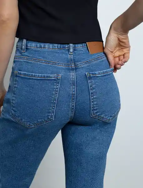 Jean Mujer Azul Índigo Medio Talla 4 493F012 Naf Naf