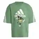 Adidas Camiseta Lk Dy mm Para Moda Niño Verde Talla 6.5