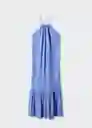 Vestido Holly Azul Talla S Mujer Mango