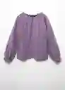 Camiseta Smocky Lavanda Talla 14 Niña Mango