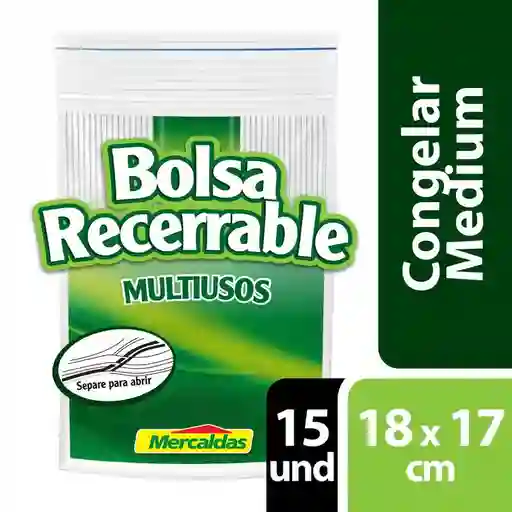 Mercaldas Bolsa Recerrable Multiusos 18x17 cm