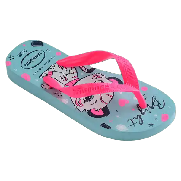 Sandalias Kids Top Pets Azul Agua Talla 28 4146823 Havaianas